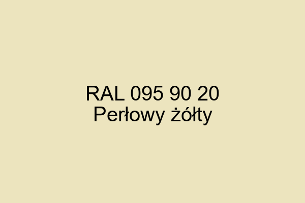 RAL 095 90 20 Per owy ty Pearl Yellow RAL Design Paleta 