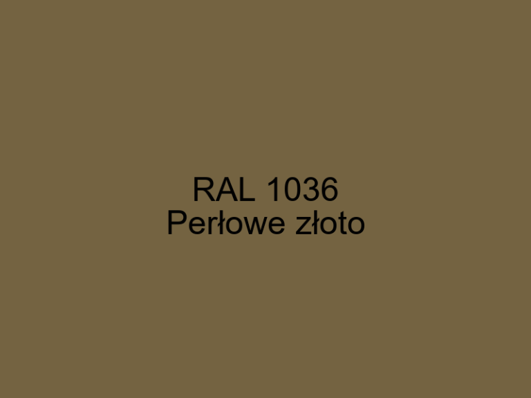 RAL 1036 - Perłowe złoto / Pearl gold (RAL Classic) | Paleta Kolorow RAL