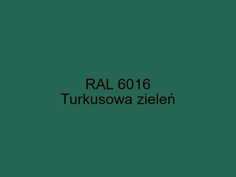 RAL 6016 Turkusowa Ziele Turquoise Green RAL Classic Paleta 