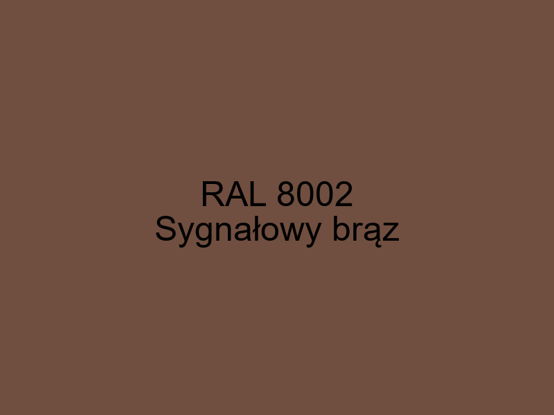 RAL 8002 paleta ral classic